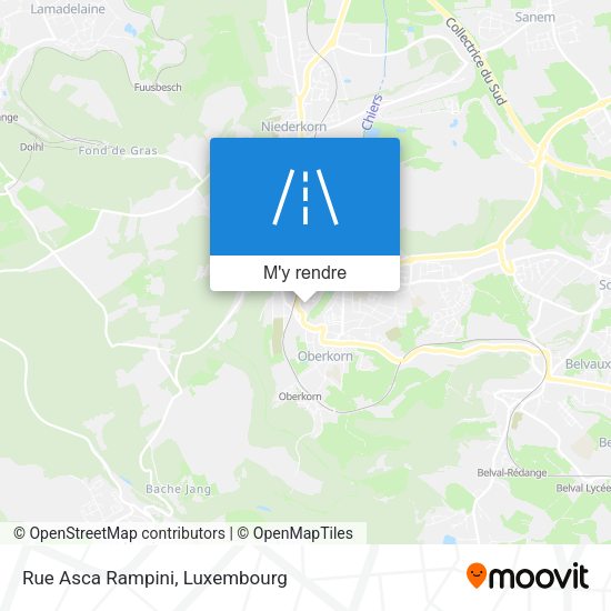 Rue Asca Rampini plan