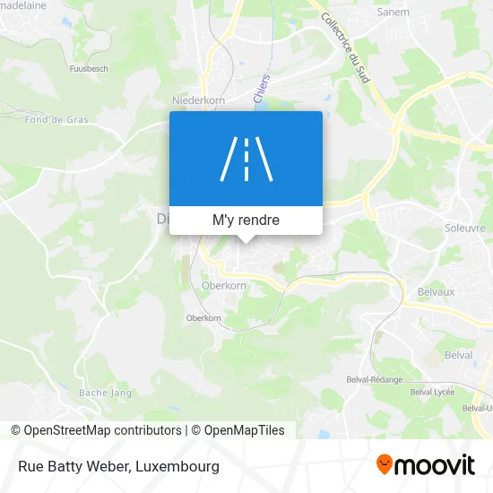 Rue Batty Weber plan