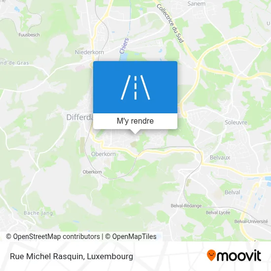 Rue Michel Rasquin plan