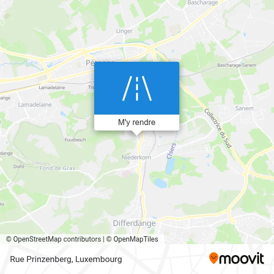 Rue Prinzenberg plan