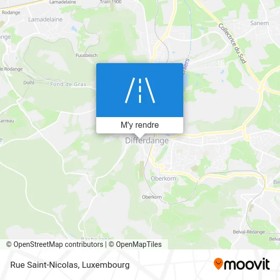 Rue Saint-Nicolas plan