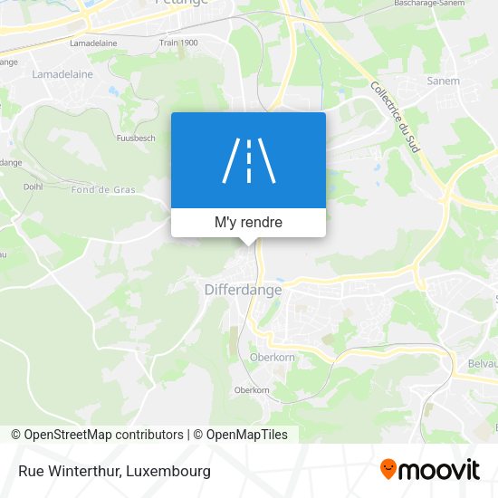 Rue Winterthur plan