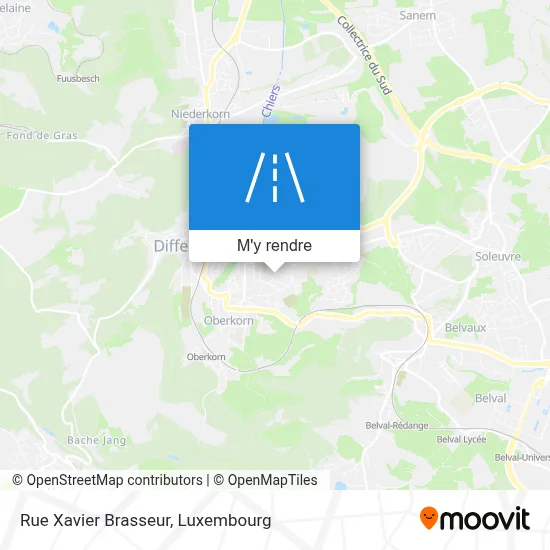 Rue Xavier Brasseur plan