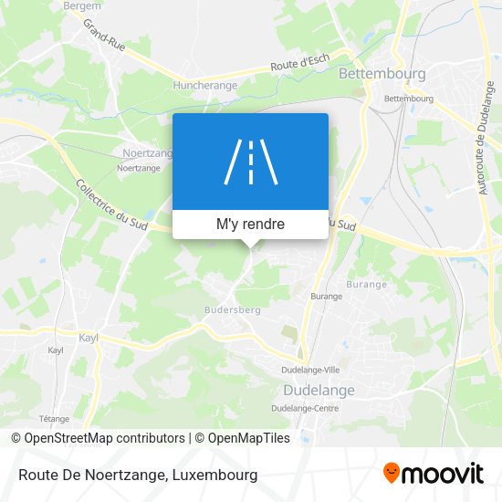 Route De Noertzange plan