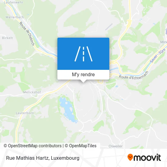 Rue Mathias Hartz plan