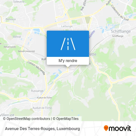 Avenue Des Terres-Rouges plan