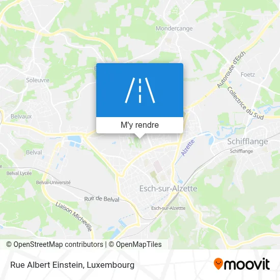 Rue Albert Einstein plan