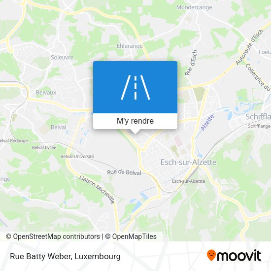Rue Batty Weber plan
