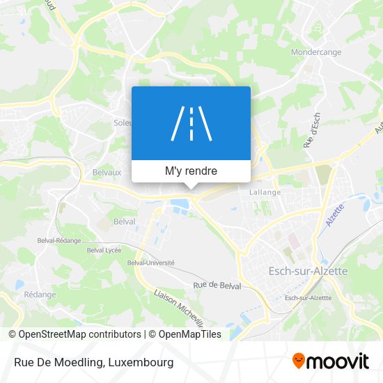 Rue De Moedling plan
