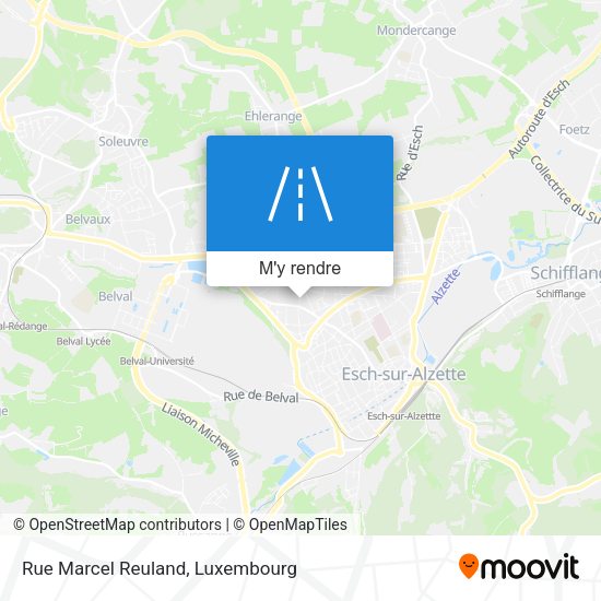 Rue Marcel Reuland plan