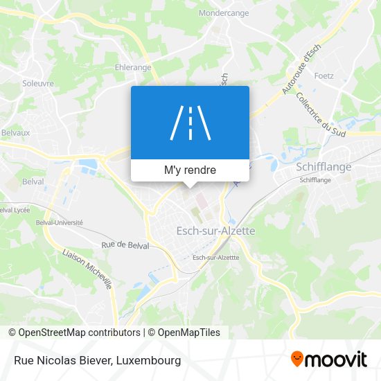 Rue Nicolas Biever plan