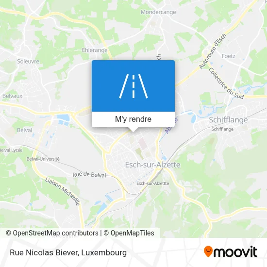 Rue Nicolas Biever plan