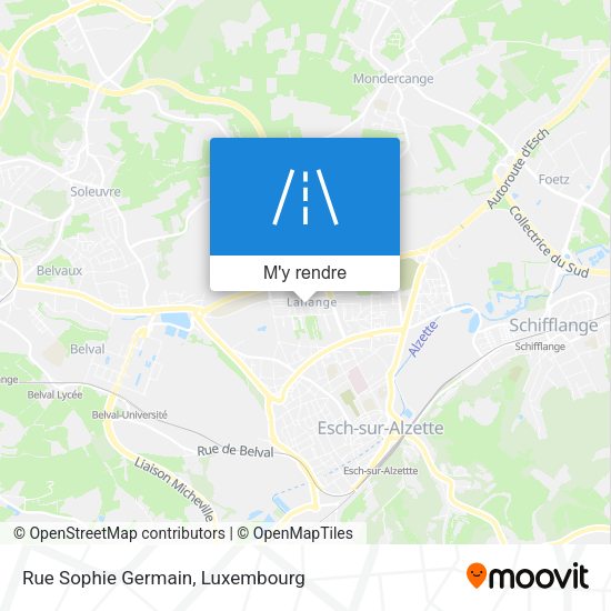 Rue Sophie Germain plan