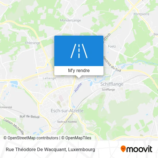 Rue Théodore De Wacquant plan