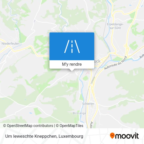Um Ieweschte Kneppchen plan