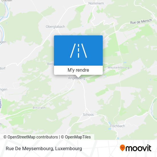 Rue De Meysembourg plan