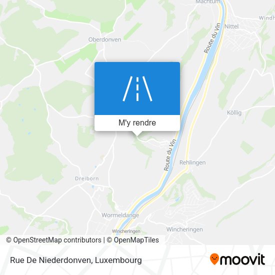 Rue De Niederdonven plan