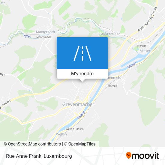 Rue Anne Frank plan