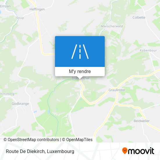 Route De Diekirch plan