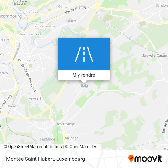 Montée Saint-Hubert plan