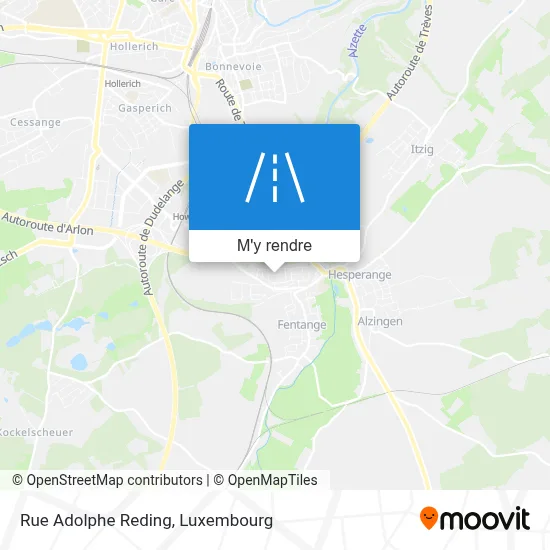 Rue Adolphe Reding plan
