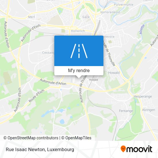 Rue Isaac Newton plan