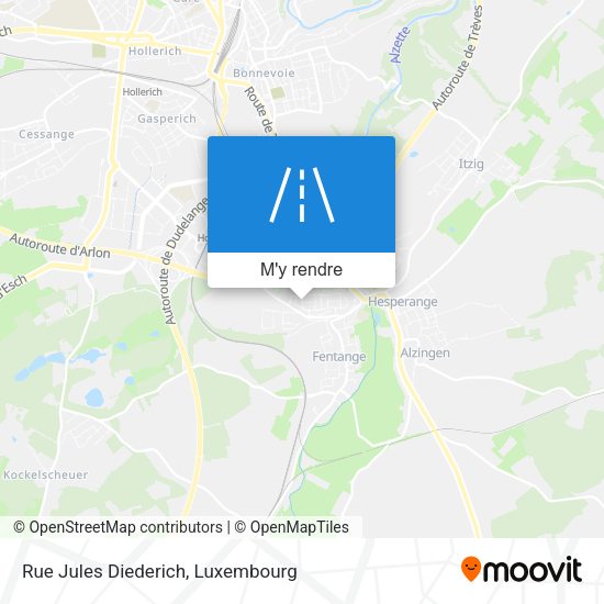 Rue Jules Diederich plan