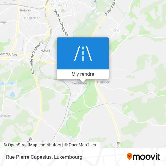 Rue Pierre Capesius plan