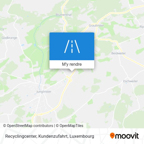 Recyclingcenter, Kundenzufahrt plan
