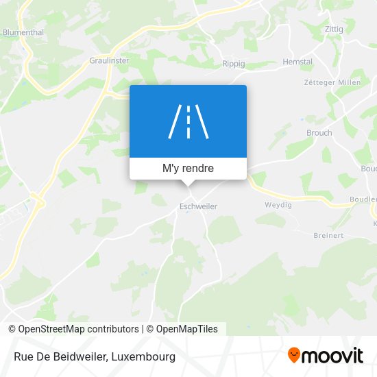 Rue De Beidweiler plan