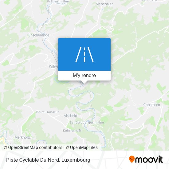 Piste Cyclable Du Nord plan