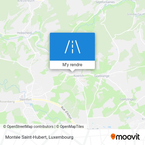 Montée Saint-Hubert plan