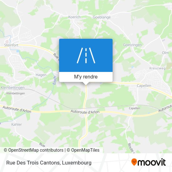Rue Des Trois Cantons plan