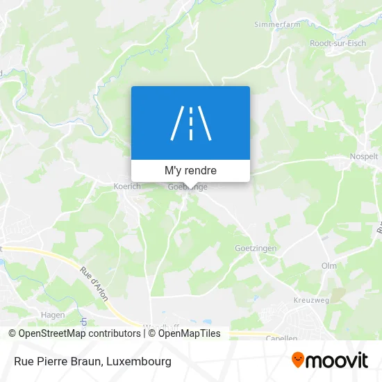 Rue Pierre Braun plan