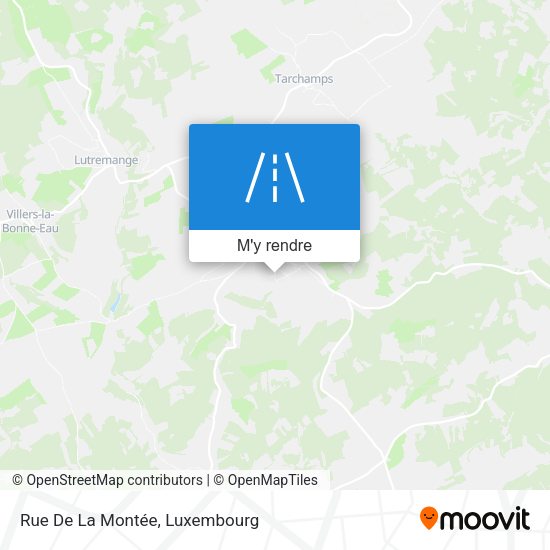 Rue De La Montée plan