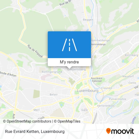 Rue Evrard Ketten plan
