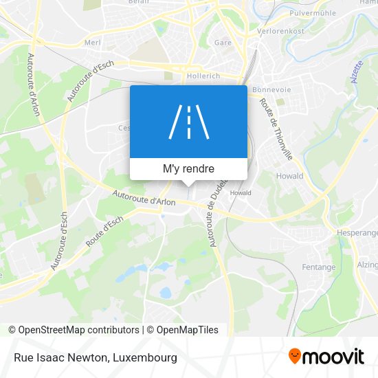 Rue Isaac Newton plan