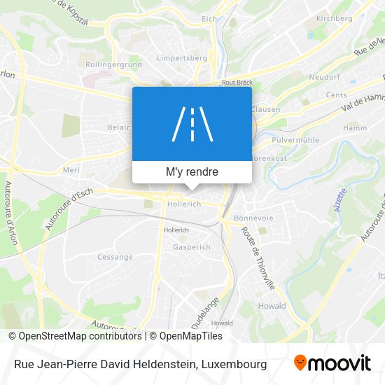 Rue Jean-Pierre David Heldenstein plan