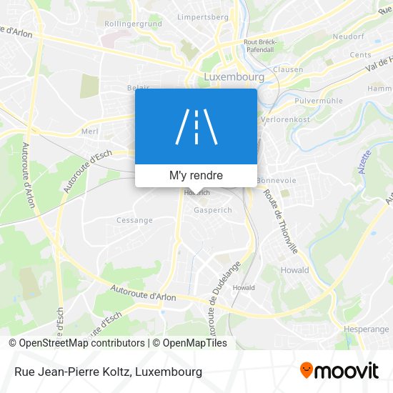 Rue Jean-Pierre Koltz plan