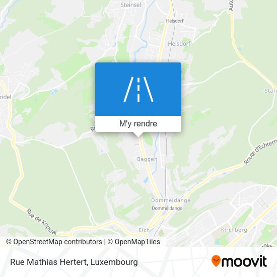 Rue Mathias Hertert plan