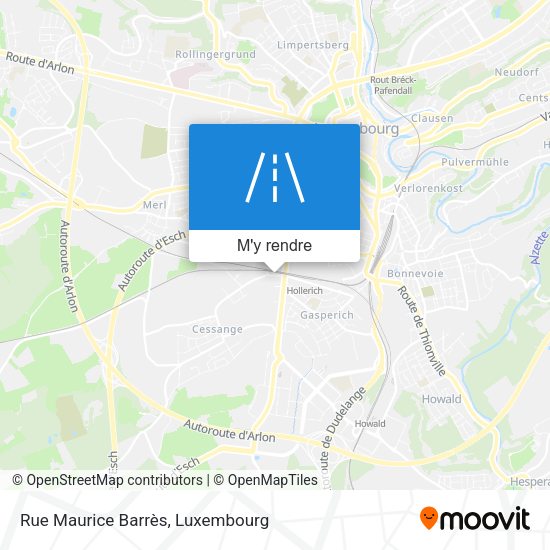 Rue Maurice Barrès plan