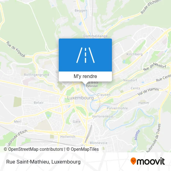 Rue Saint-Mathieu plan