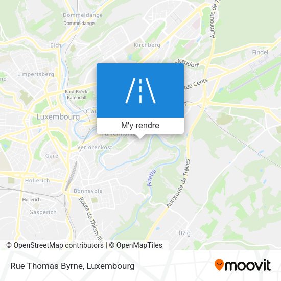 Rue Thomas Byrne plan