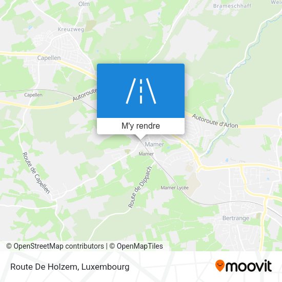 Route De Holzem plan