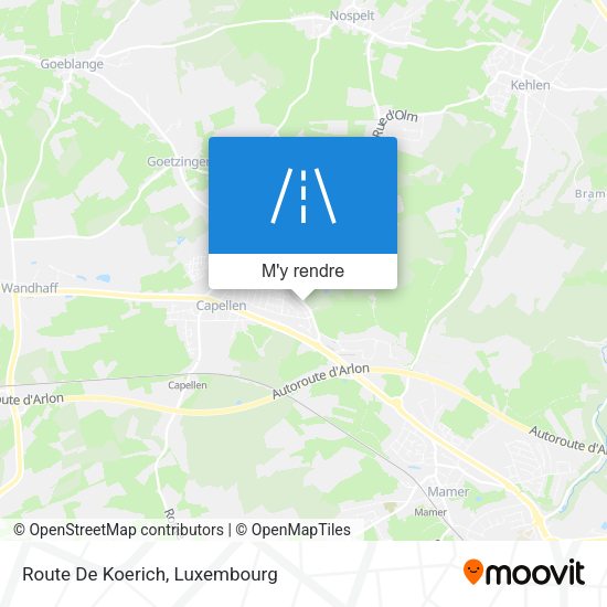 Route De Koerich plan