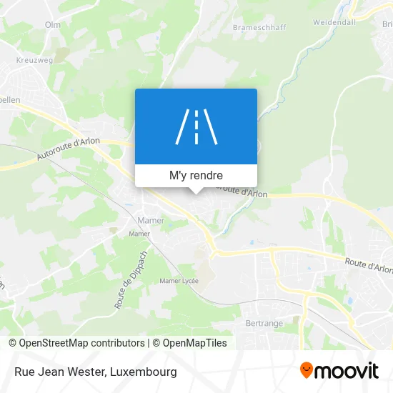 Rue Jean Wester plan