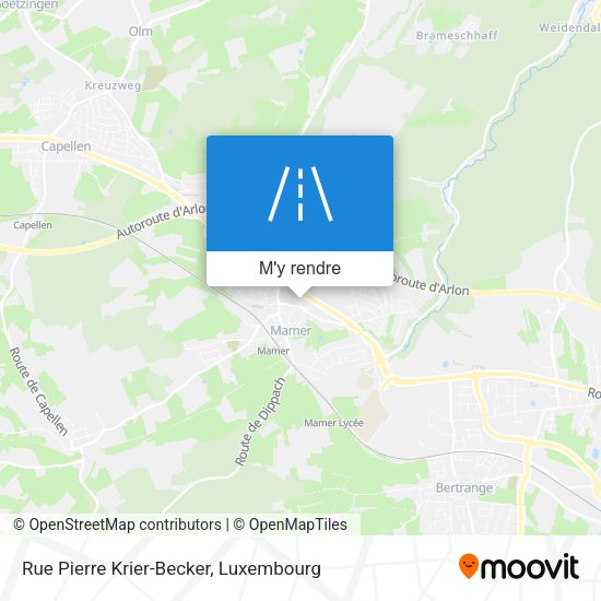 Rue Pierre Krier-Becker plan