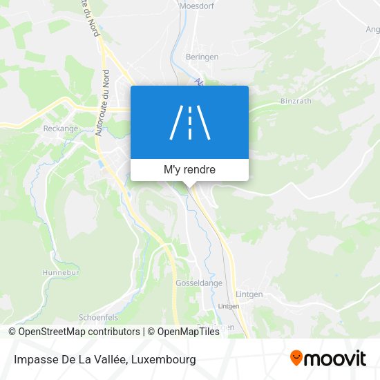 Impasse De La Vallée plan