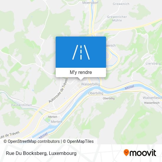 Rue Du Bocksberg plan