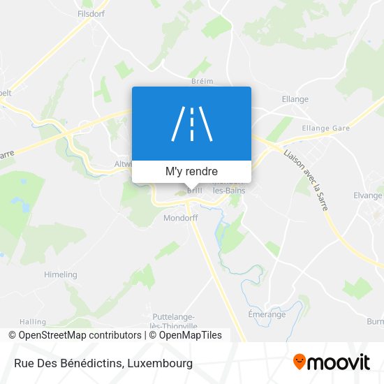Rue Des Bénédictins plan
